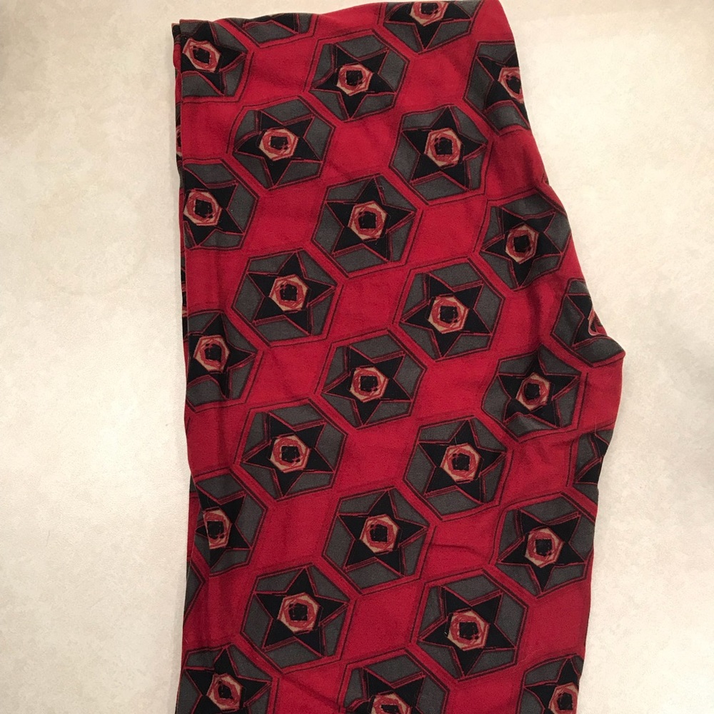 LuLaRoe OS Leggings (Red, Blue, Gray)